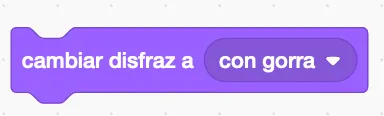 bloque cambiar disfraz
