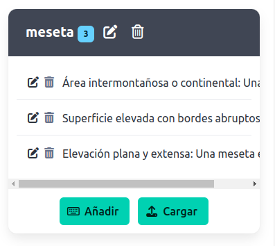Textos en contenedor de clase