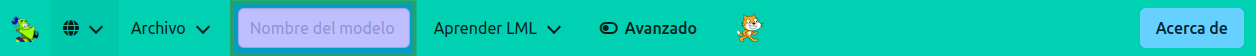 Cuadro de texto para el nombre del modelo