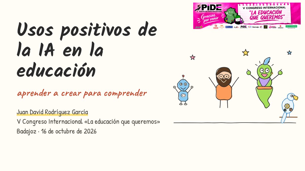Portada: Usos positivos de la IA en la educación. Aprender a crear para comprender