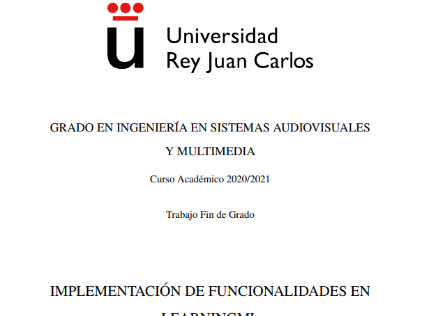 Implementación de funcionalidades en LearningML